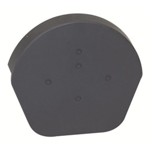 Picture of Easy-trim Dry Verge Half Round Ridge End Cap Black