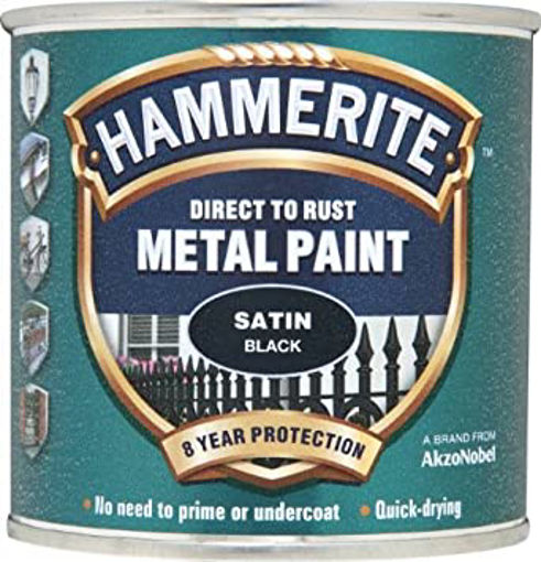 Picture of HM METAL PAINT SATIN BLACK 250ML