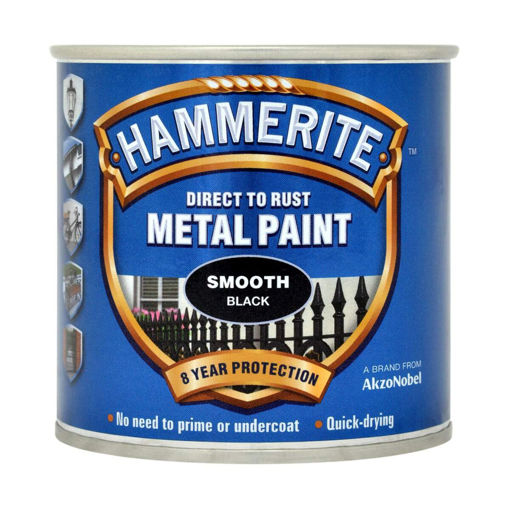 Picture of HM METAL PAINT SMOOTH BLACK 250ML