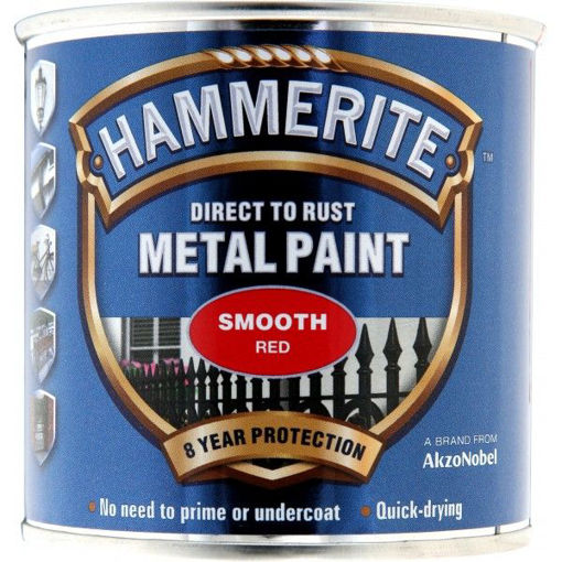 Picture of HM METAL PAINT SMOOTH RED 250ML