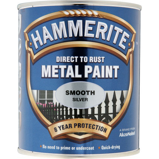 Picture of HM METAL PAINT SMOOTH SILVER 750ML