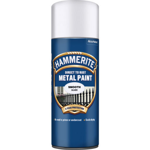 Picture of HM METAL PAINT SMOOTH SILVER AERO 400ML