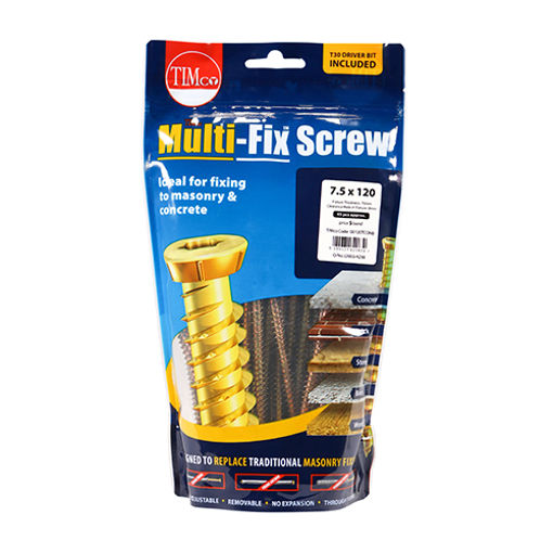 Picture of Multi-Fix Concrete Screw - ZYP 7.5 x 120 - 45