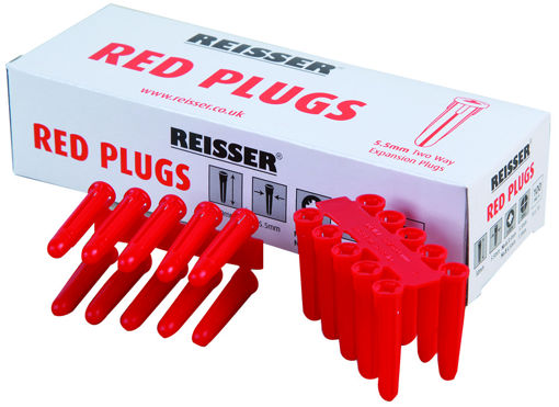 Picture of r plug  red plug 100 per box