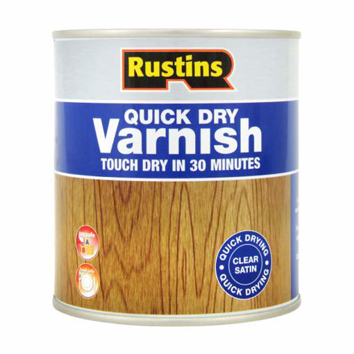 Picture of Rustins Acrylic Satin Varnish Clear 500ml