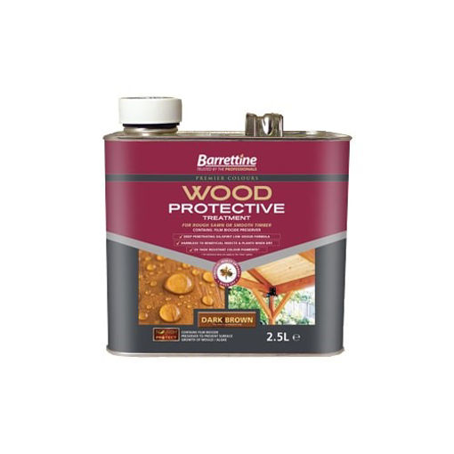 Picture of Barrettine Protective Treatment Dark Brown 2.5ltr