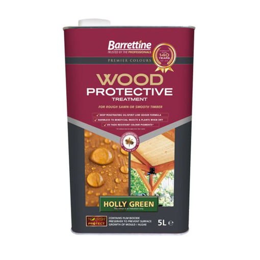 Picture of Barrettine Protective Treatment Holly Green 5ltr