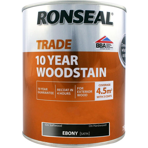 Picture of RONSEAL EBONY 10 YEAR WOODSTAIN 750ML