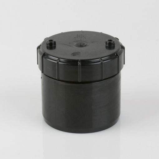 Picture of BS431B Soil Pipe Access Plug Black 110mm