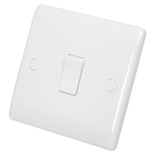 Picture of NEXUS 1 GANG 1 WAY 10A SWITCH WHITE