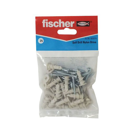 Picture of Fischer 503074 Nylon self Drill Fixing PDN Pk 25