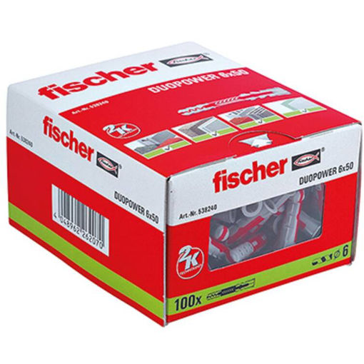 Picture of Fischer Duopower 6x30 S Plug + Screw Box 50