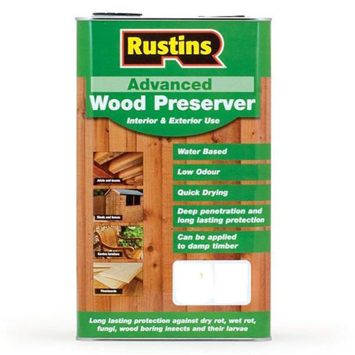 Picture of Rustins Adv wood Pres Med Brown 5Ltr