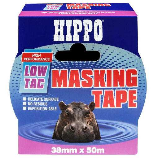 Picture of Hippo Low-Tac Masking Tape 38mmx50M