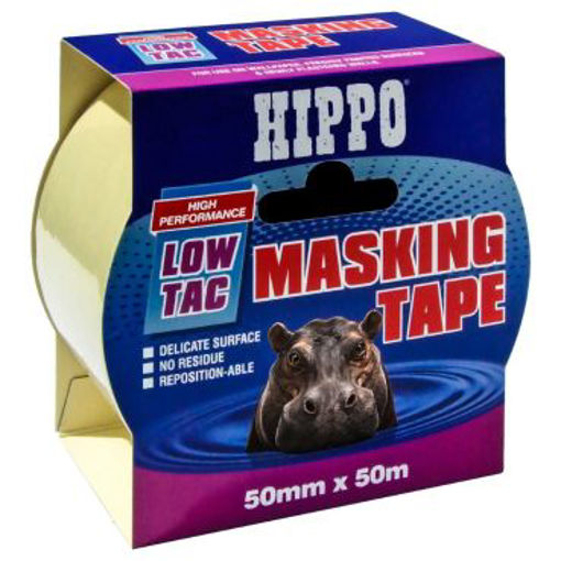 Picture of Hippo Low-Tac Masking Tape 50mmx50M