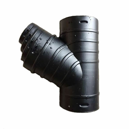 Picture of Naylor Black Land Drain Multi Junction Y 160mm