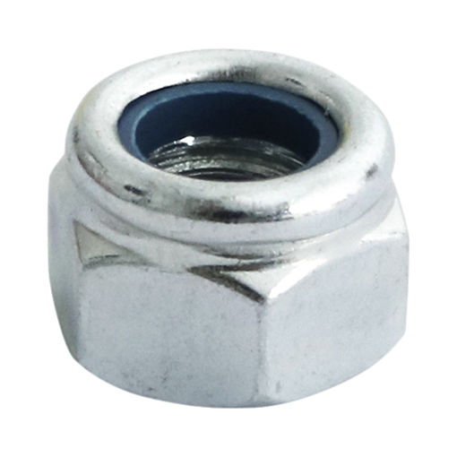 Picture of P Nylon Nut DIN 982 - BZP M12 - 4