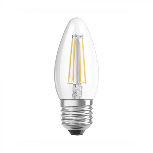 Picture of FILAMENT CANDLE E27 4W 470LM WARM WHITE 2700K NON DIMMABLE 15K HOURS