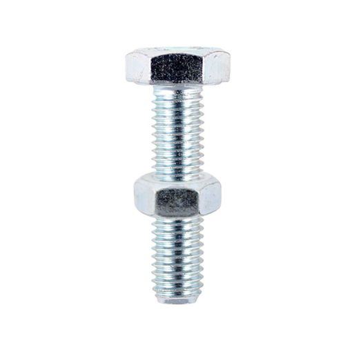 Picture of Carriage Bolt & Hex Nut - BZP 8 x 100 - 4