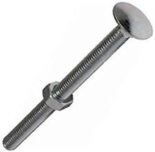 Picture of Carriage Bolt & Hex Nut - BZP 10 x 100 - 2