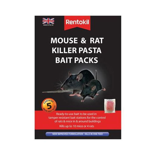 Picture of RENTOKIL MOUSE & RAT KILLER PASTA BAIT PACKS 10