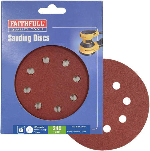 Picture of fai adhl125vf sanding disc 125mm did3 very  fine