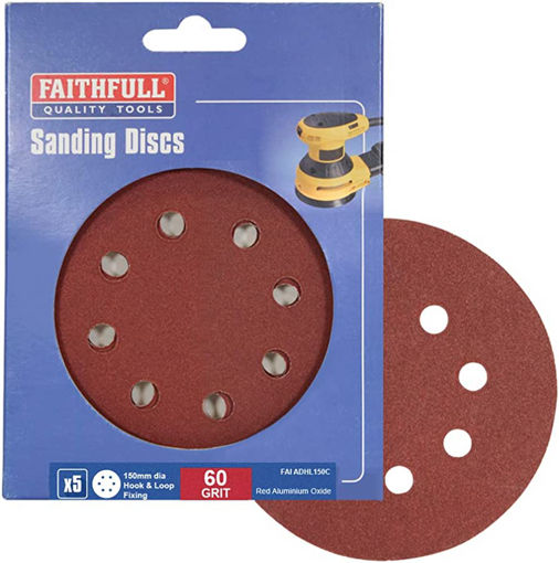 Picture of fai adhl150c sanding disc 150mm did2 coarse