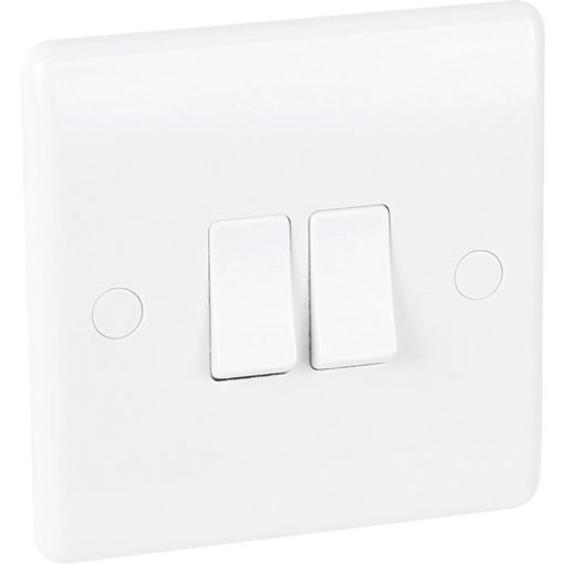 Picture of NEXUS 2 GANG 2 WAY 10A SWITCH WHITE