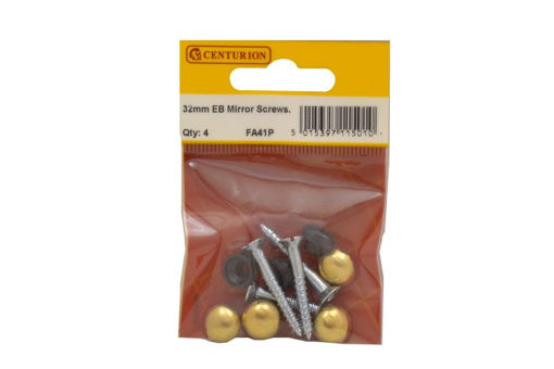 Picture of FA41E 32mm Brass Plated Mirror Screws