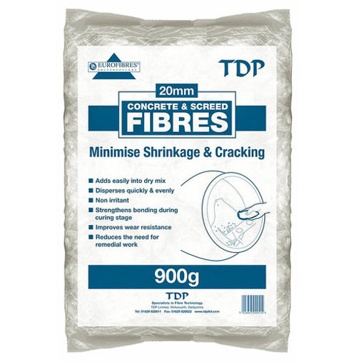 Picture of FIBRE001 concrete & screed fibres 900g