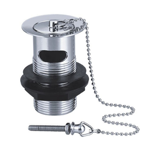 Picture of Basin waste, ball chain, solid  plug  98.0007