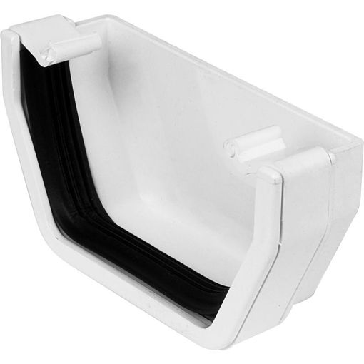 Picture of br057a arctic white external stopend square