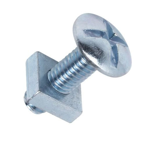 Picture of Roofing Bolt & SQ Nut - BZP 6 x 40 - 8