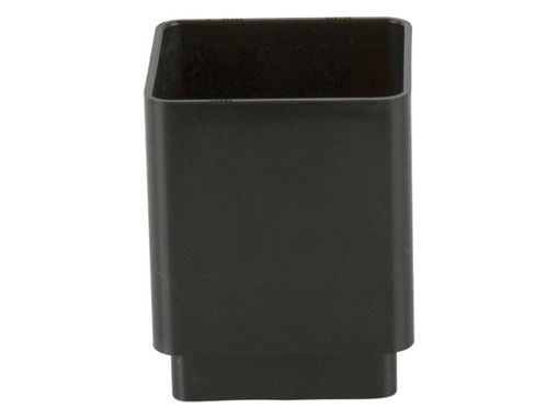 Picture of br506b black downpipe connector square