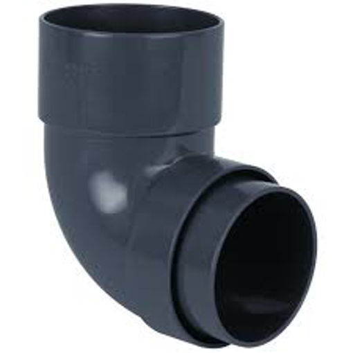 Picture of BR208AG Anthracite Grey 92.5 downpipe bend round