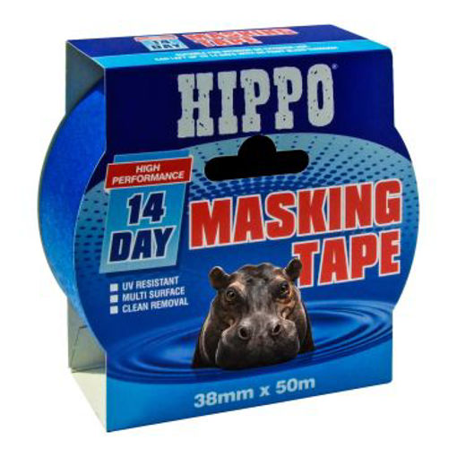 Picture of Hippo advanced 14 day masking tape 38mm x 50m