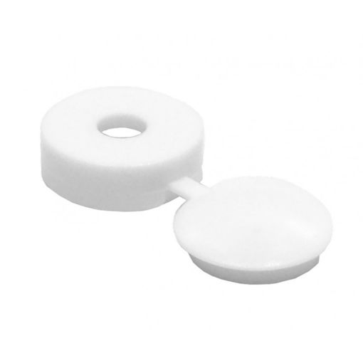 Picture of CJ37A White Hinged Screw Covers