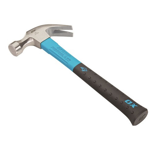 Picture of OX Pro Fibreglass Handle Claw Hammer - 20 oz