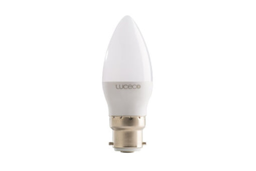 Picture of B35 CANDLE B22 3W 250LM WARM WHITE 2700K NON DIMMABLE 20K HOURS