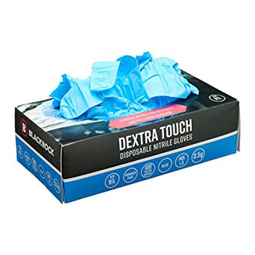 Picture of Dextra Touch Disposable Nitrile Blue Gloves L