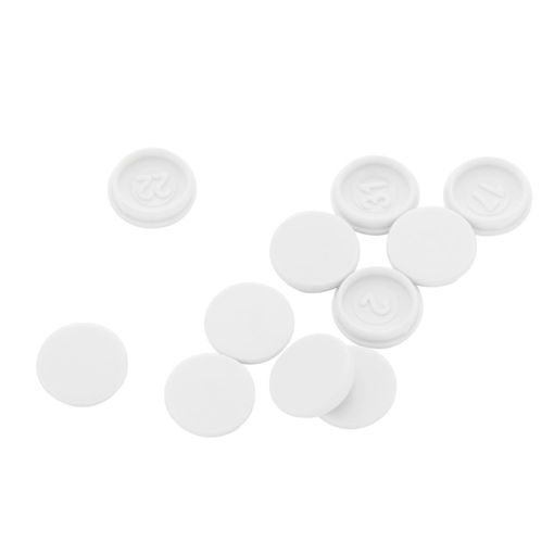 Picture of Glazpart 10mm White Screw Cap cover pk10