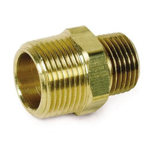 Picture of 0.5" threaded brass Nipple