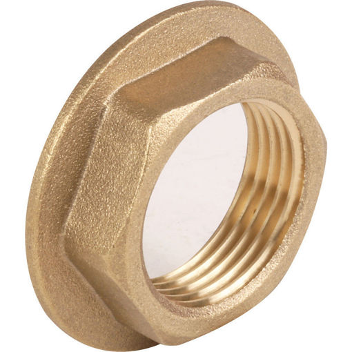 Picture of 10070309 BF310 brass flanged backnut 1/2"