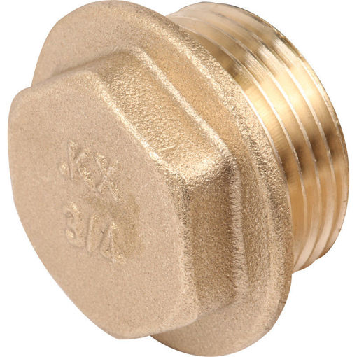 Picture of 10070423 BF290 brass flanged plug 1/2"