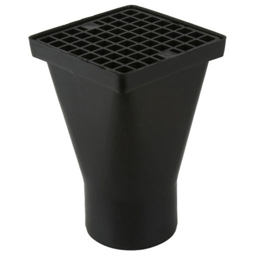 Picture of b1071 u/g sq Tubular hopper inc grid 160mm x110mm