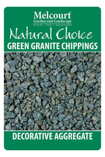 Picture of Melcourt Green Granite Chippings 20kg Bag 