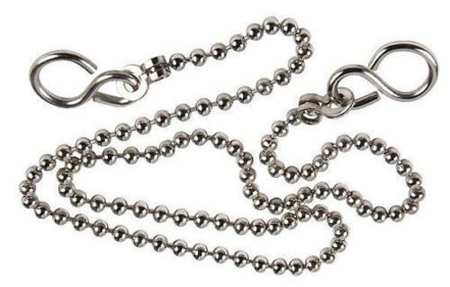 Picture of PA351P 18" Chromed Basin Chain with Hooks