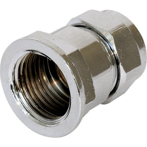 Picture of PX02 Chrome comp adaptor 15mmx1/2 female 212