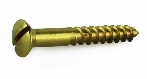 Picture of SE65B 11/4" x 8 SLT CSK Brass Screws