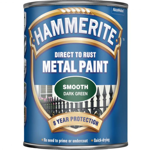 Picture of HM METAL PAINT SMOOTH DARK GREEN 750ML